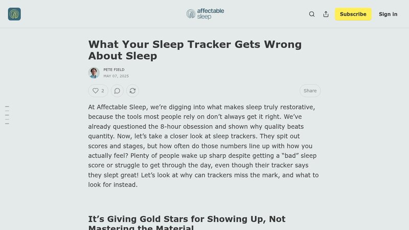What Your Sleep Tracker Gets Wrong About Sleep