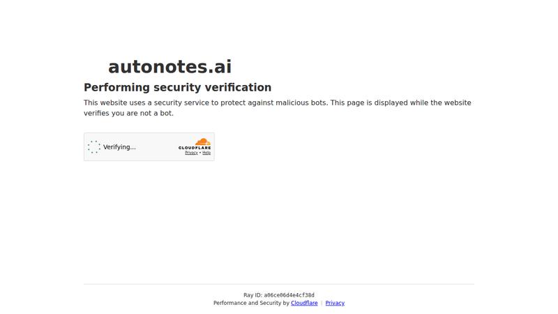 AutoNotes AI preview