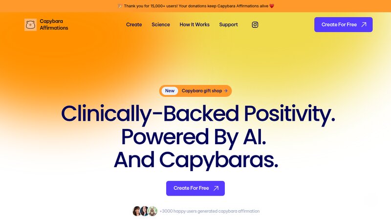 Capybara Affirmations AI