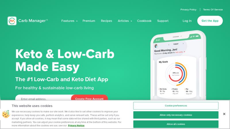 Carb Manager preview