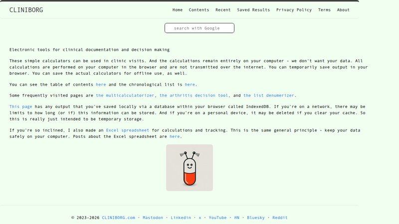 JSON Input for Medical Calculators preview