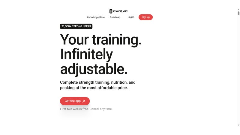 Evolve Training App preview