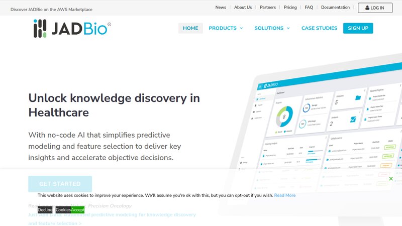JADBio preview