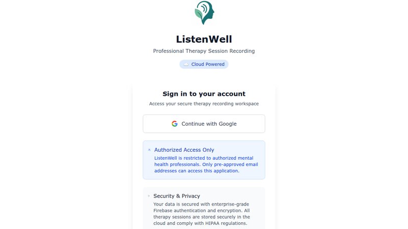 ListenWell preview