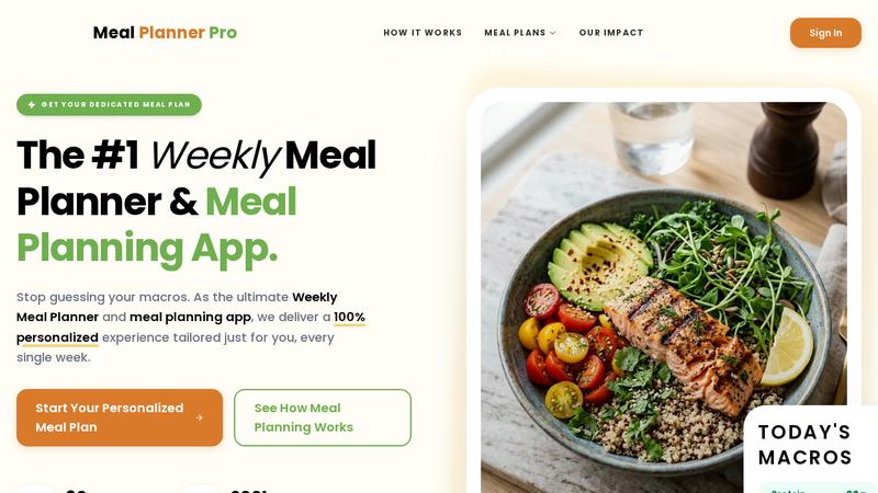 Meal Planner Pro preview