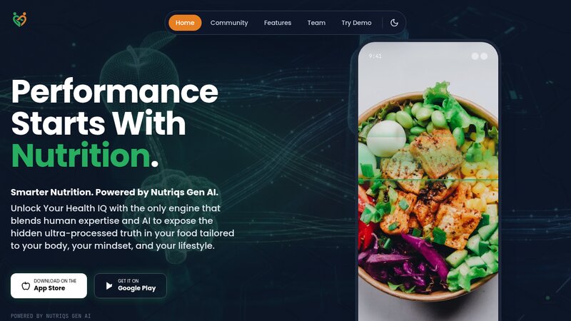 Nutriqs-AI Social and Gamified Health Network preview