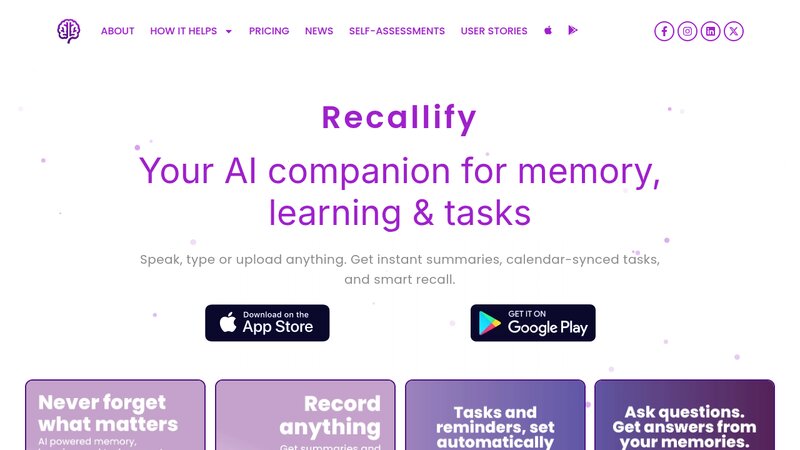 Recallify preview