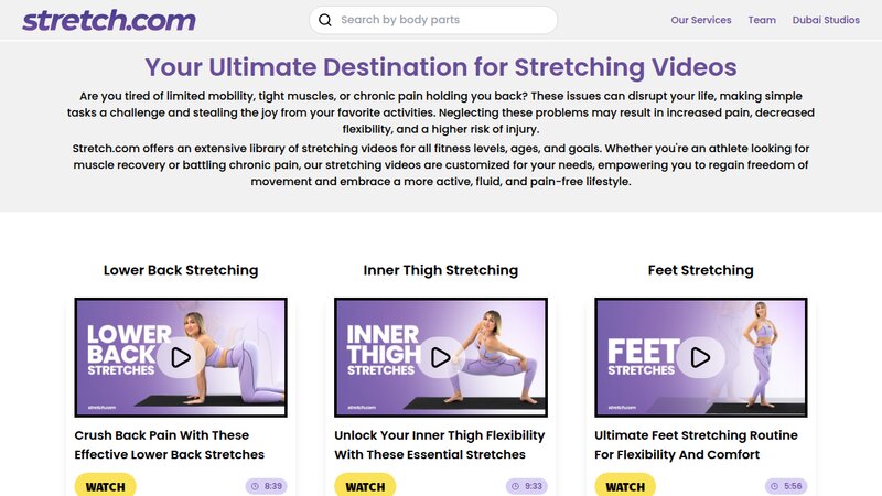 Stretch preview