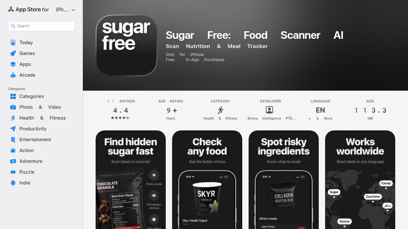 Sugar Free: Food Scanner AI